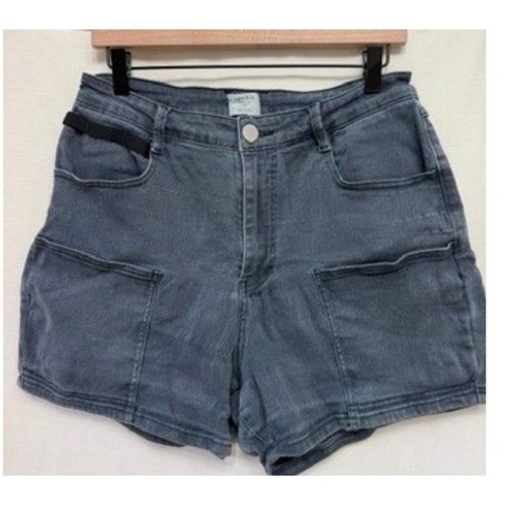 Ripton & Co. Womens Performance Stretch Denim Jorts Gray Size 32 Mountain Biking